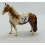 beswick Skewbald Pinto Pony: 1st version ( back legs restored)