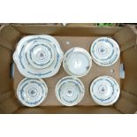 Aynsley Cambridge part tea set: to include 1cup, 6 saucers and side plates, cake plate and sugar