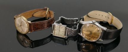 Three vintage watches Hamilton Girard Perregaux & Certina: Girard Perregaux is a ladies watch (not