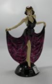 Kevin Francis figure of lady holding her dress with both hands: artists colourway by Jon Michael,