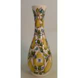 Moorcroft William Pear Vase: limited edition 13/30 and signed by designer Emma Bossons. Height 40cm