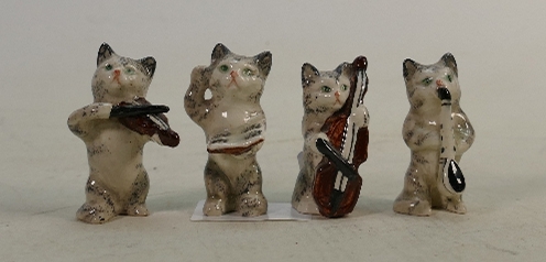 A collection of Beswick early cat chorus figures: (4)