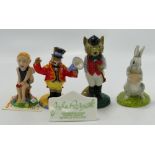 Wade Huntsman Fox: together with Collectania ( with certificate), Royal Doulton Rabbit reads the