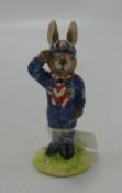 Royal Doulton bunnykins figure Boy Scout: painted in different colours with not for sale back stamp.