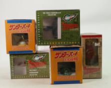 A collection of The fondley remembered collection Japanese Thunder birds figures: