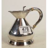 Silver water jug Sheffield 1900: Gross weight 273g.