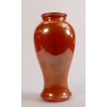 Early William Moorcroft Orange Lustre Baluster Vase c.1913. H22cm