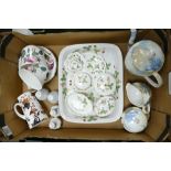 Wedgwood wild strawberry oven dish: together with matching trinklet boxes, " large Roy Kirkham