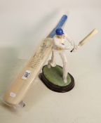 2005 Ashes Series Cricket Miniature Cricket Bat: together with Leonardo Collection similar resin