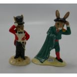 Royal Doulton Bunnykins figures: Matador DB282 and Ringmaster DB165, both limited editions. (2)