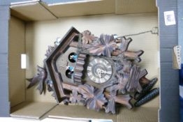 Wooden Cuckoo Clock: height 49cm