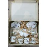 Crown Ducal Humpty Dumpty Theme Child Tea set: boxed
