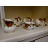 Small quantity of Royal Albert 'Old Country Roses' teaware, approx. 14 pieces