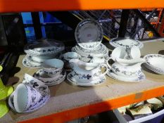 Quantity of Royal Doulton 'Burgandy' design tea and dinnerware, approx. 40 pieces