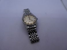 Vintage Stainless steel gents Omega 'Seamaster' wristwatch AF