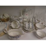 Large quantity of Royal Albert 'Memory Lane' tea and dinnerware incl. a  tea set and dinner plate et