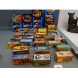 Quantity of vintage boxed Matchbox model vehicles to incl. aeroplanes, cars, vans, trucks etc - appr