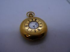 Army & Navy. A Fine 18k Gold Half-Hunter Case Keyless Lever Pocket Watch