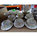 Quantity of pretty English teaware of floral design