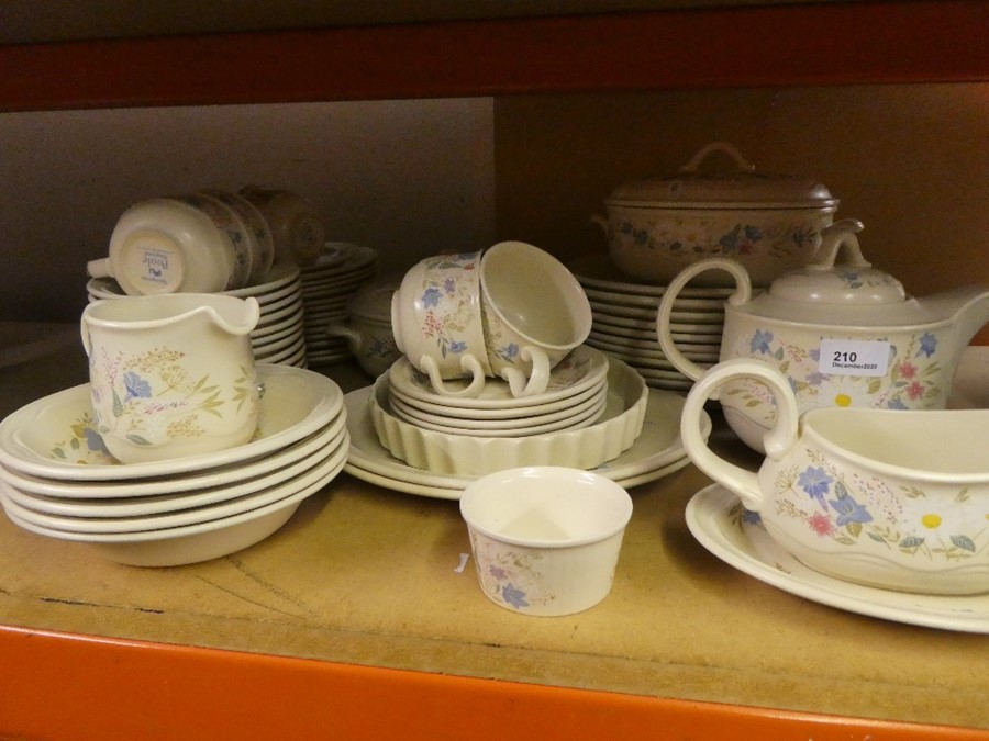 A quantity of Poole 'Springtime' dinnerware