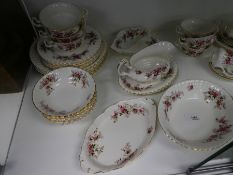 Approx 59 pieces of Royal Albert 'Lavender Rose' tea, coffee and dinnerware