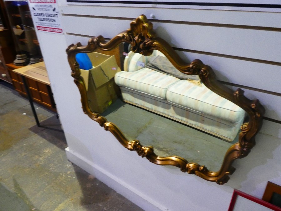 Gilt framed French style wall mirror - Image 2 of 2