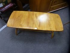 Ercol golden elm rectangular coffee table