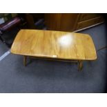 Ercol golden elm rectangular coffee table