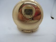 Late 19th/ early 20th Century enamel dial gold plated pocket watch gross weight 107g marked America