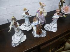 4 Royal Doulton model ladies from the 'Edwardian s