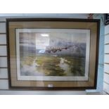 Framed and glazed signed limited edition print entitled 'The Straggler Returns' 556/1000 by Robert T