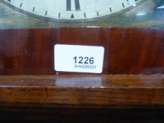 19th Century oak and mahogany cased 8 day longcase clock, AF