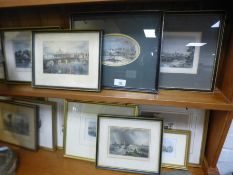 Quantity of framed and glazeds prints and coloured engravings of mainly the Isle of Wight and Yarmou