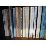 Shelf of vintage Penguin, Pan, and Puffin paperbacks