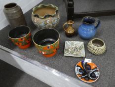 Studio and other pottery to incl. Poole Pottery, Denby, Royal Doulton etc