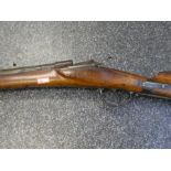 Rare Austro-Hungarian Werndi Carbine, 11.5mm rifle, 1878 with walnut stock