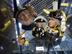 2 Royal Doulton character jugs 'Vice Admiral Lord Nelson' and 'Old Salt' 6551, another example and 5