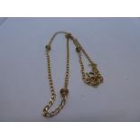 9ct Yellow gold neckchain marked 375, 4.8g