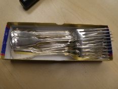 10 Heavy silver table forks