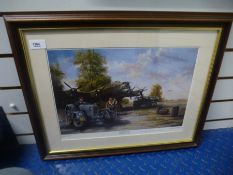 Framed and glazed signed limited edition print entitled 'First Home' 28/1500 - pencil signed