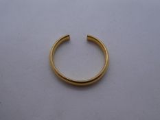 22ct yellow gold wedding band AF, 4g