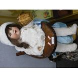 2 Armand Marseille bisque headed doll 996 and another