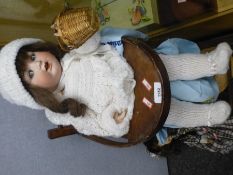 2 Armand Marseille bisque headed doll 996 and another