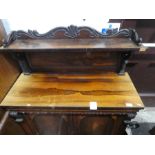 Antique Rosewood chiffonnier with galleried back above cupboards