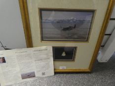 Framed and glazed limited edition print entitled 'Curtiss Tomahawks' by Roy Cross, signed 62/95 with