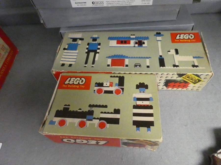 3 Boxes of vintage Lego sets 319, 315 and 3 and 3 boxed DeAgostini small scale model warships - Image 2 of 5