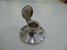 A silver inkwell by S Blanckensee and Son Ltd, 1926 Chester of good quality. With a silver Christeni