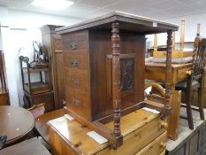 Vintage mahogany davenport desk