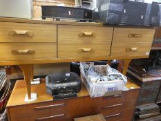 Mid Century teak sideboard/dressing table with 6 drawers by Austinsuite