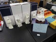 4 Boxed Royal Worcester for Compton and Woodhouse figurines, 'Mothers Love' 'New Arrival' 'Sweet Dre